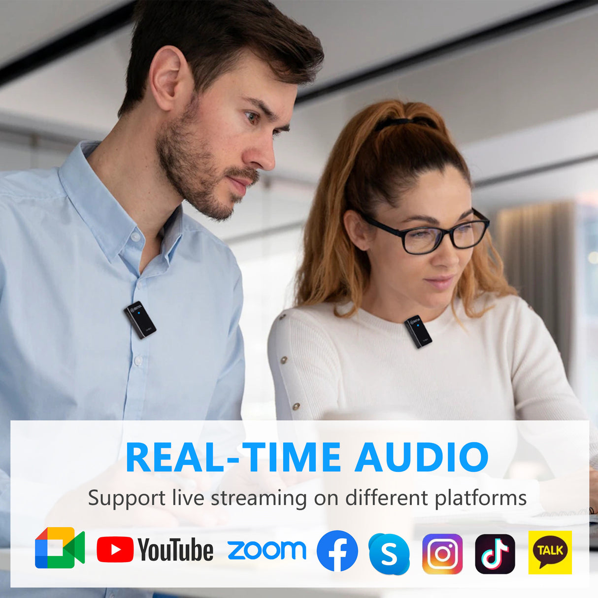 BOYA BY-XM6 S1 S2 Mini Professional Lavalier Lapel Wireless Microphone