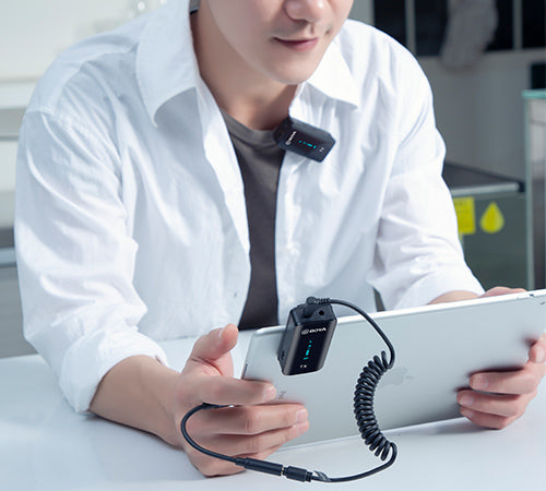 BOYA BY-XM6-K1 K2 2.4GHz Ultra-compact Wireless Microphone System Kit