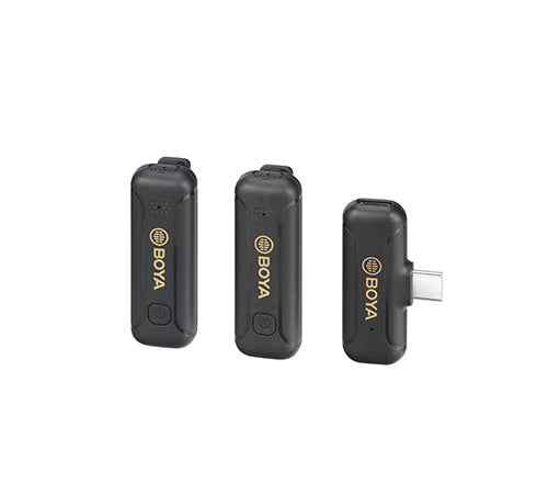 BOYA BY-WM3T2 Mini 50m Dual-Channel 2.4GHz Wireless Microphone