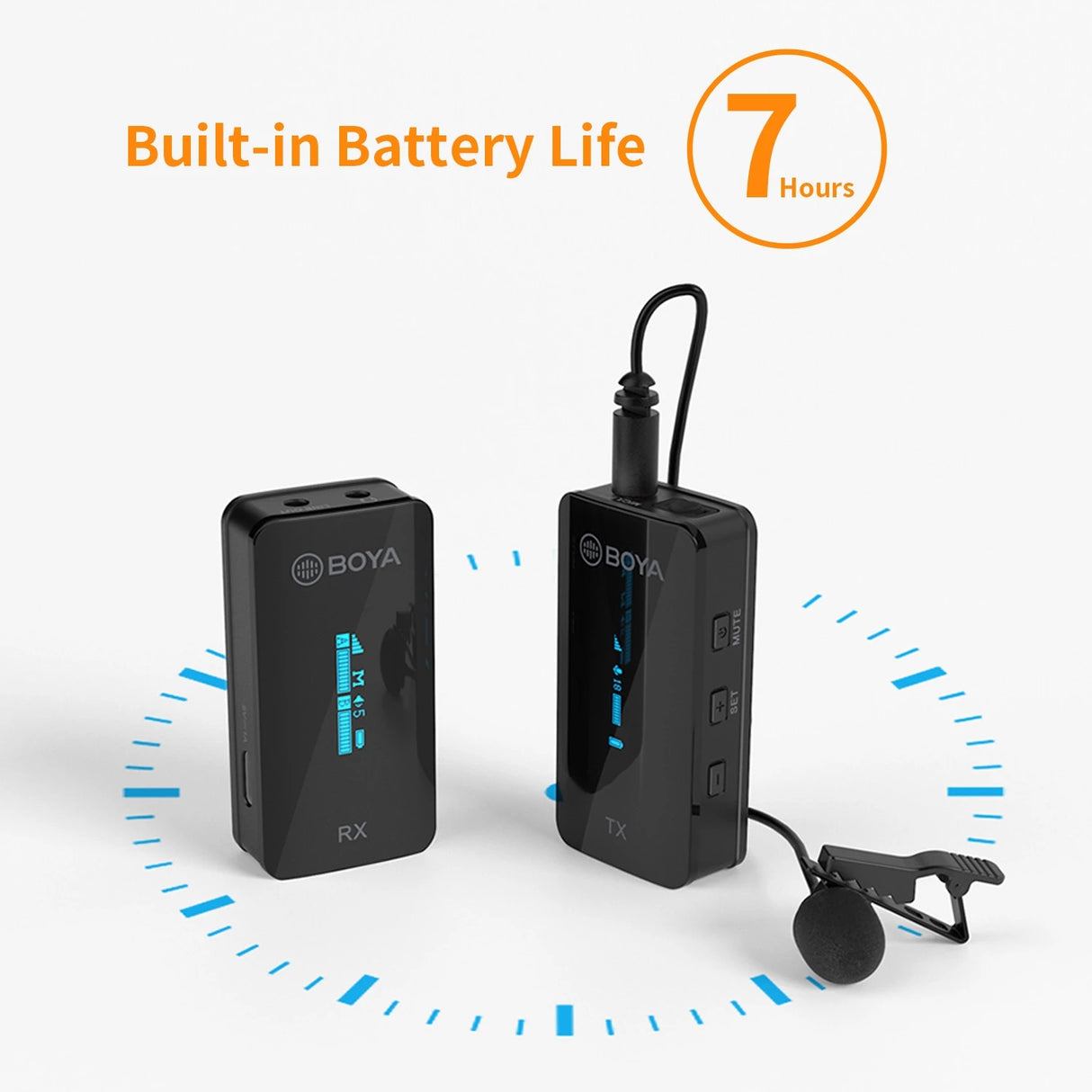 BOYA BY-XM6-K1 K2 Mini Dual-Channel 2.4GHz Wireless Microphone