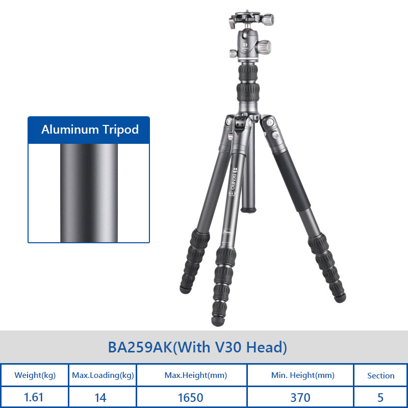 Benro BAT Series Aluminum Alloy/Carbon Fiber Tripod