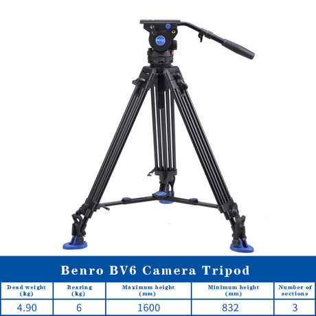 Benro BV6 BV4 BV8 BV10 Series Camera Tripod video Tripod