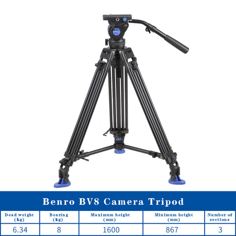 Benro BV6 BV4 BV8 BV10 Series Camera Tripod video Tripod