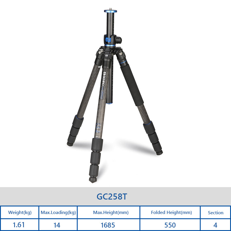 Benro SystemGO GC157T/158T/257T/268T/168T/258T Carbon fiber tripod