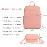 CADEN D75 Pink 2022 New Large Shockproof Backpack