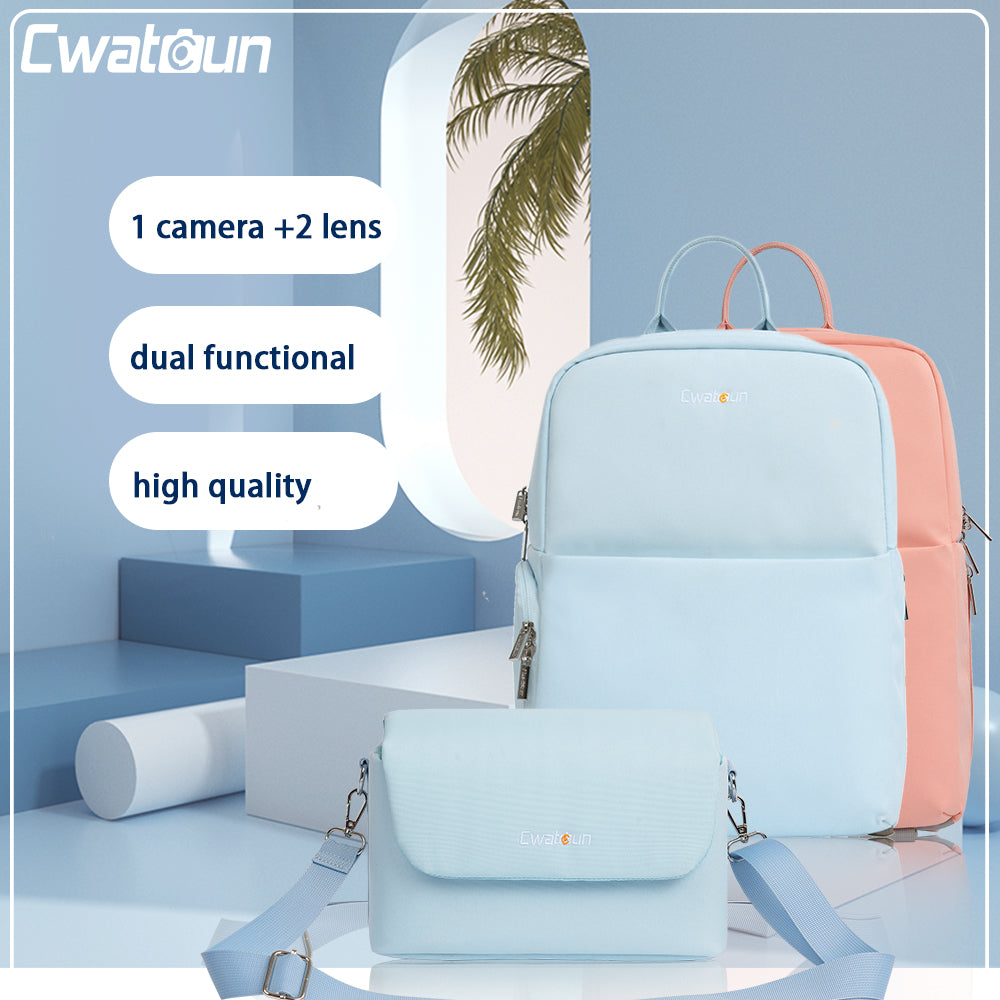 CADEN D75 Pink 2022 New Large Shockproof Backpack