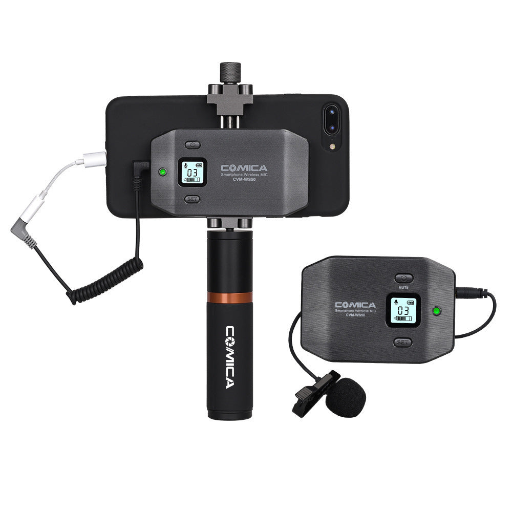 Comica CVM-WS50 A B C Professional Wireless Lavalier Microphone