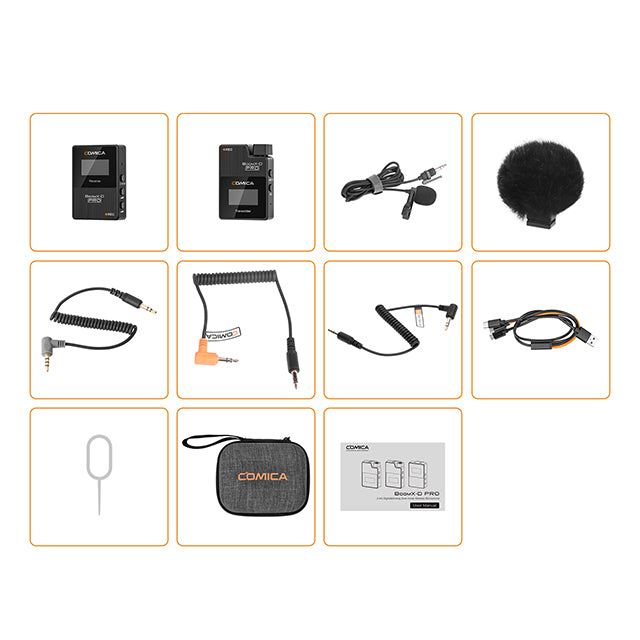 COMICA BoomX-D1 D2 PRO Mini 2.4G Digital Wireless Microphone