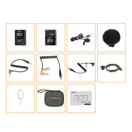 COMICA BoomX-D1 D2 PRO Mini 2.4G Digital Wireless Microphone
