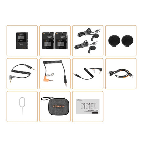 COMICA BoomX-D1 D2 PRO Mini 2.4G Digital Wireless Microphone