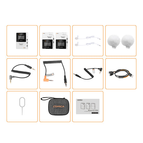 COMICA BoomX-D1 D2 PRO Mini 2.4G Digital Wireless Microphone