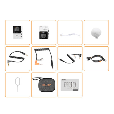 COMICA BoomX-D1 D2 PRO Mini 2.4G Digital Wireless Microphone