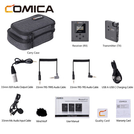 Comica BoomX U1 U2 Lavalier Wireless Microphone