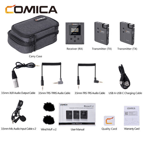 Comica BoomX U1 U2 Lavalier Wireless Microphone