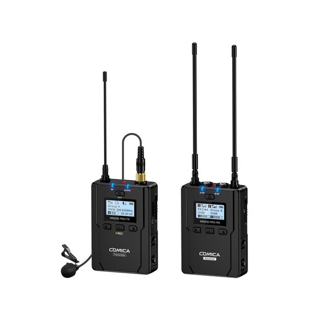 Comica -CVM-WM200 PRO UHF Metal Dual-channel Wireless Microphone