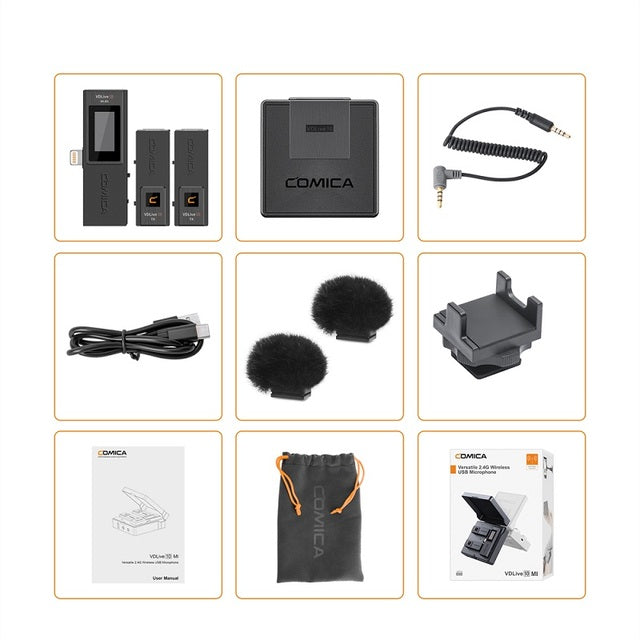 Comica VDLIVE 10 2.4G Dual Wireless Microphone