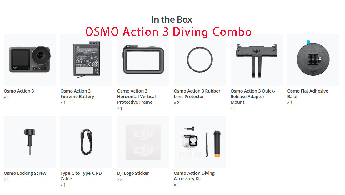 DJI Osmo Action 3  4K/120fps Dual Touchscreens Camera