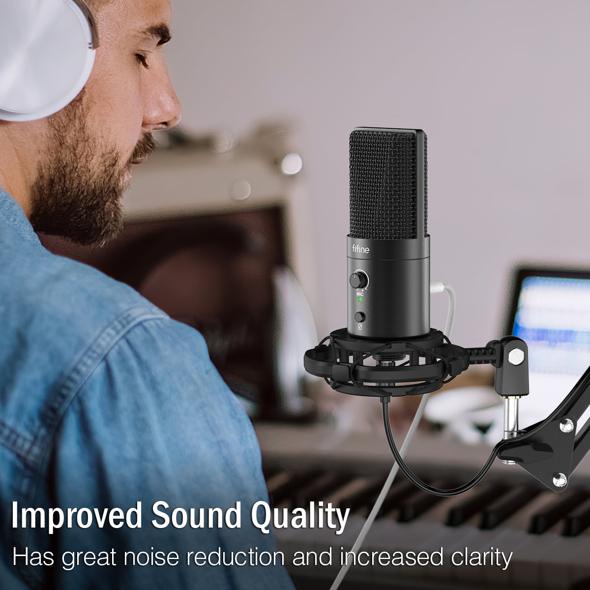 FIFINE T683 USB C&A Gaming Streaming Microphone Kit