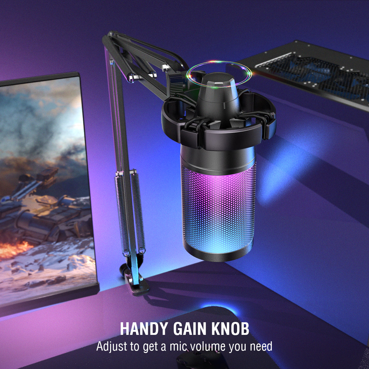 FIFINE A6T USB Gaming Microphone Kit For PC,PS4/5