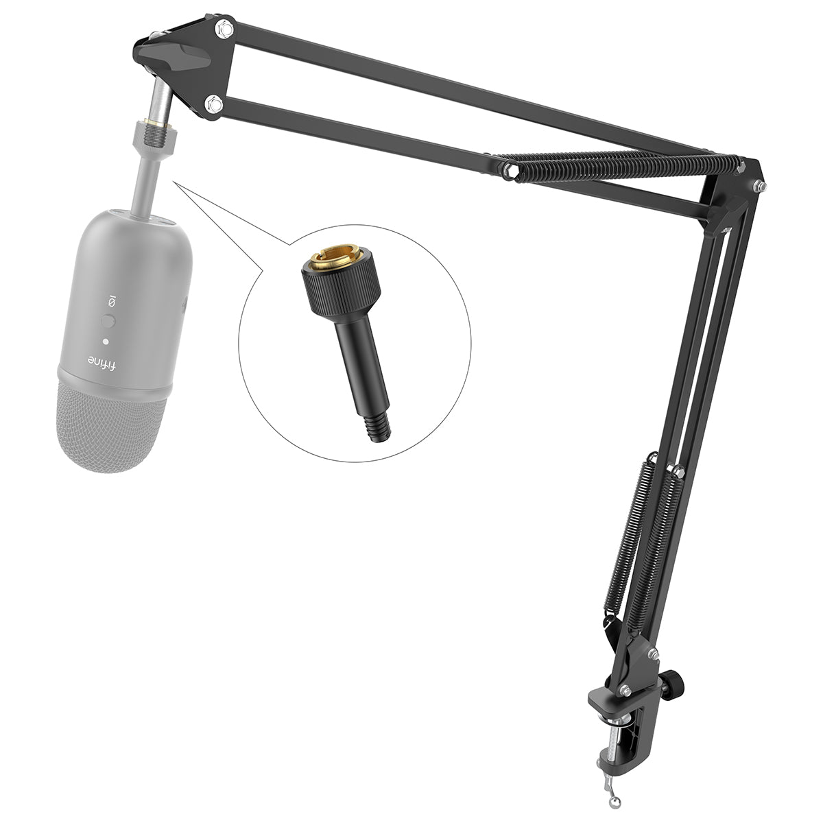 FIFINE K690 Adjustable Microphone Suspension Boom Scissor Arm Stand