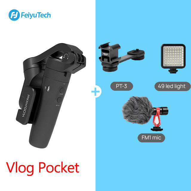 Feiyu Vlog Pocket 3-Axis Handheld Gimbal Smartphone Stabilizer