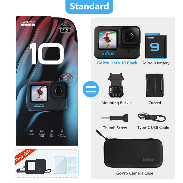 GoPro HERO 10 Black 5.3K 60FPS 4K 120FPS Action Camera
