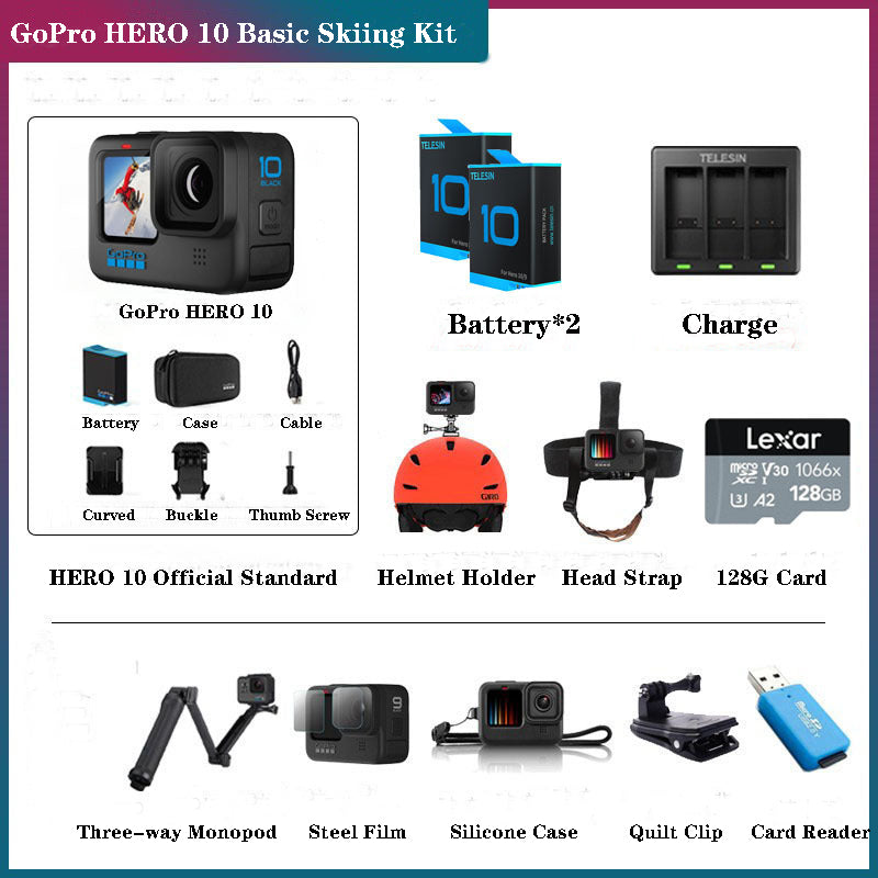 GoPro HERO 10 Black 5.3K 60FPS 4K 120FPS Action Camera