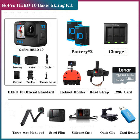 GoPro HERO 10 Black 5.3K 60FPS 4K 120FPS Action Camera