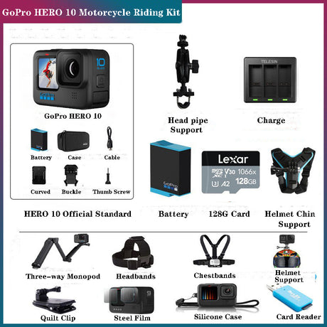 GoPro HERO 10 Black 5.3K 60FPS 4K 120FPS Action Camera