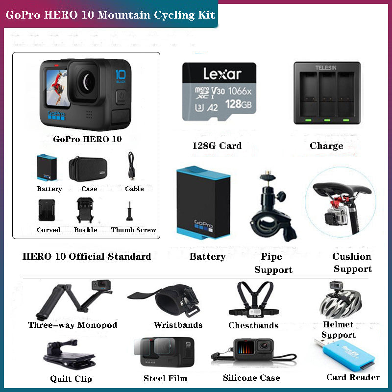 GoPro HERO 10 Black 5.3K 60FPS 4K 120FPS Action Camera