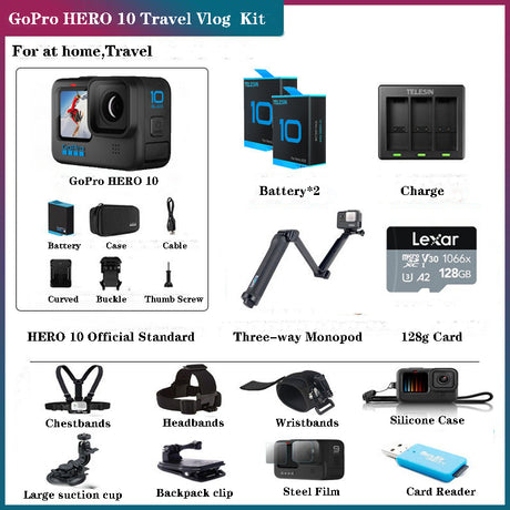 GoPro HERO 10 Black 5.3K 60FPS 4K 120FPS Action Camera