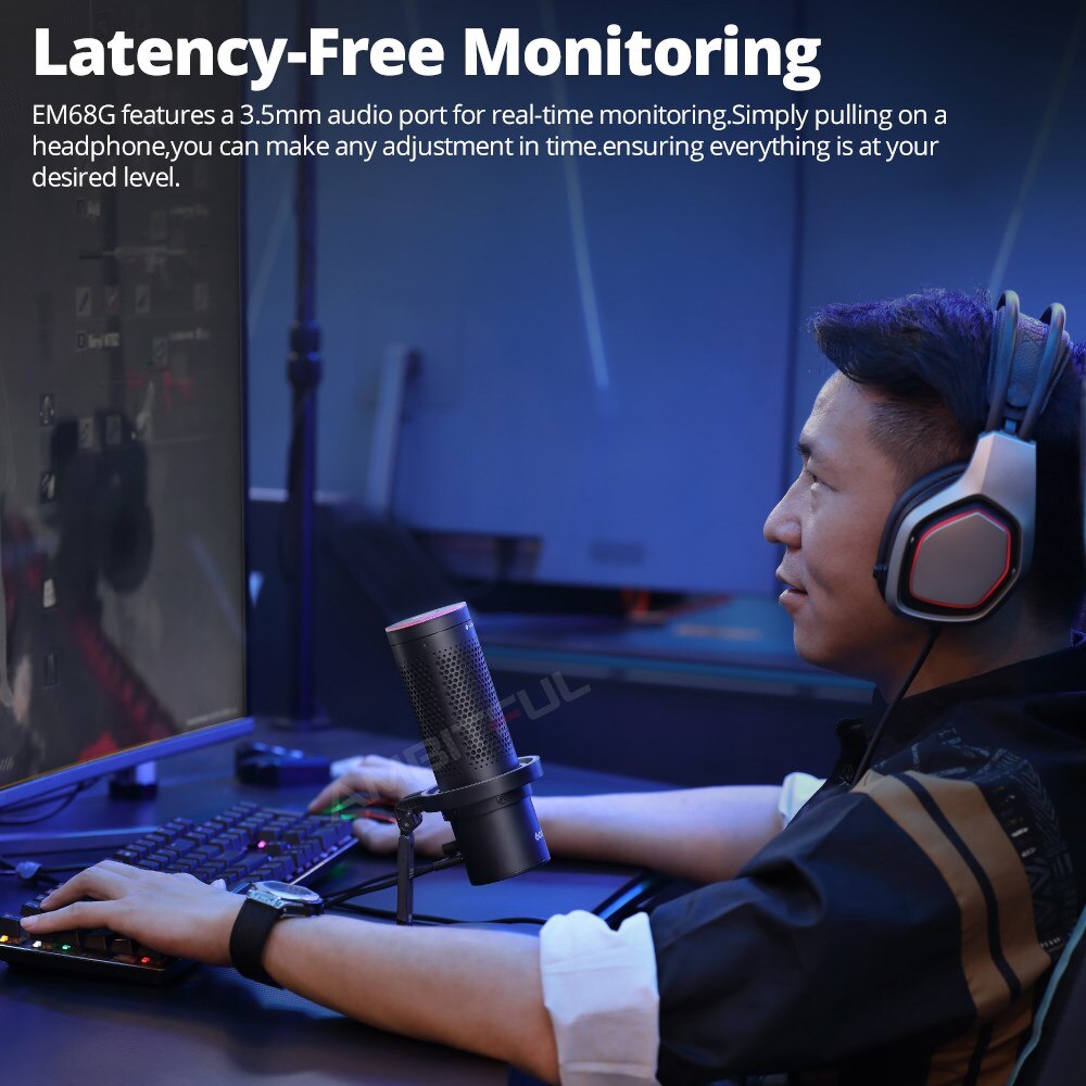 Godox EM68 EM68G RGB USB Condenser Microphone