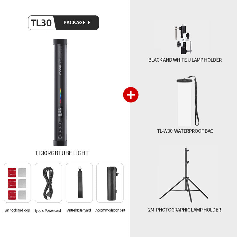Godox TL30 Led Tube Light Kit RGB Photographic Light Wand
