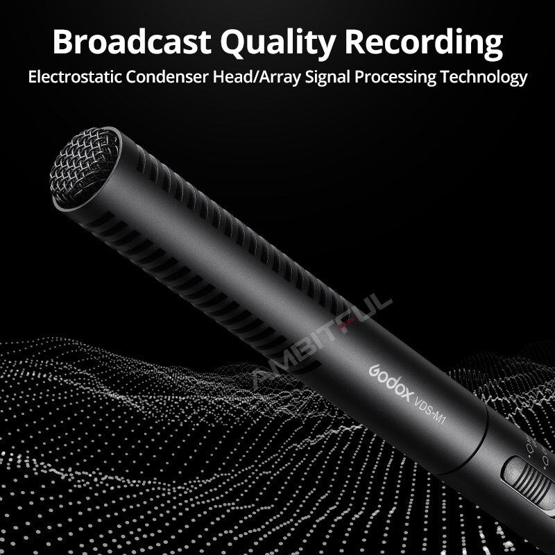 Godox VDS-M1  Back Electret Condenser Shotgun Microphone