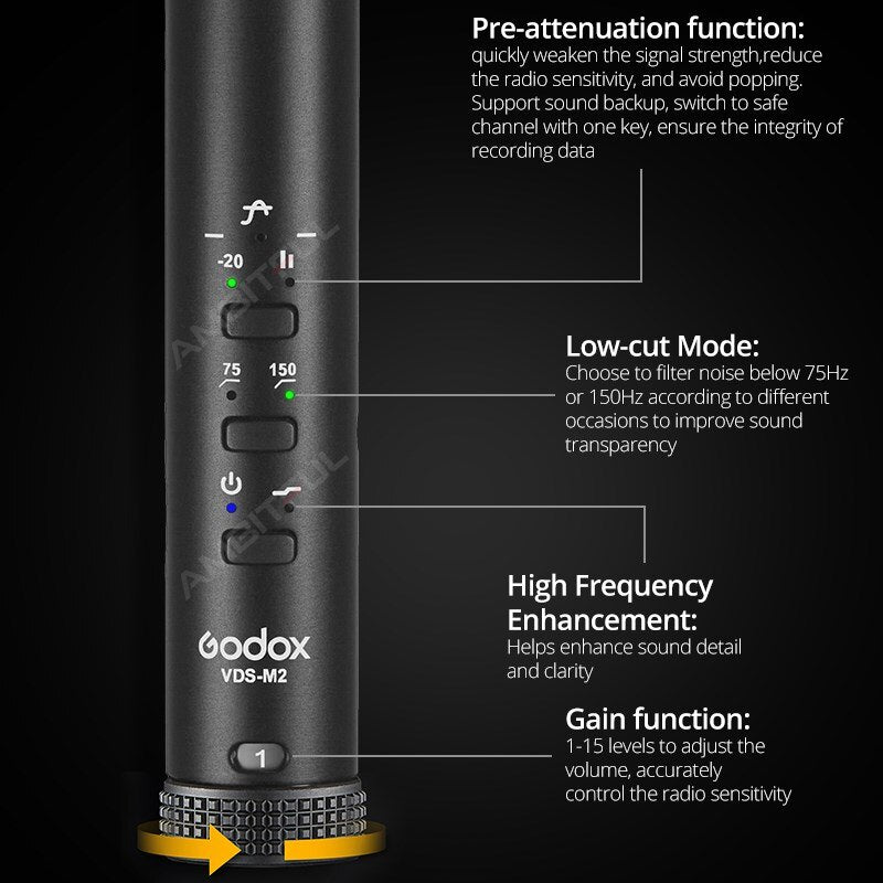 Godox VDS-M2 Directional Shotgun Microphone