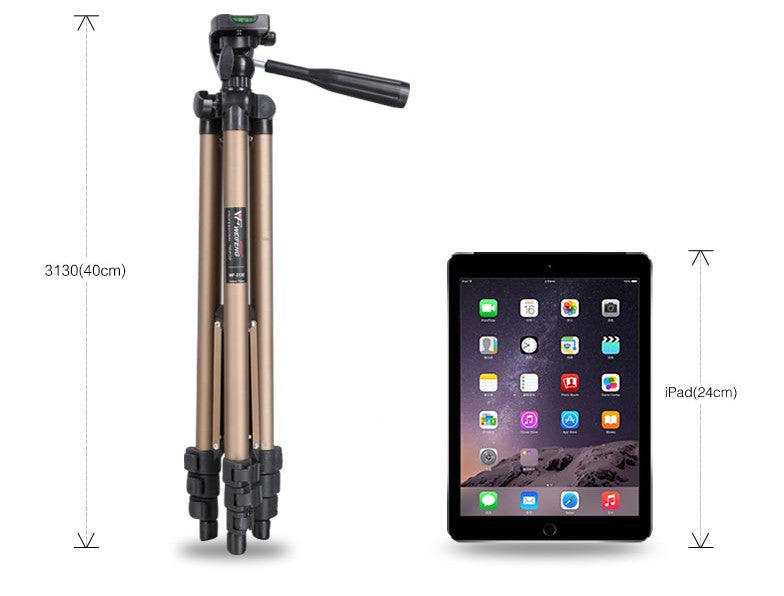 Weifeng WT-3130 Aluminum Lightweight Adjustable Compact Tripod