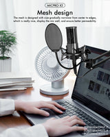 Yanmai X2 Condenser Cardiodid Studio USB streaming Microphone KIT