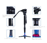 Manbily VM-336 Professional 172 cm Unipod Aluminum Monopod