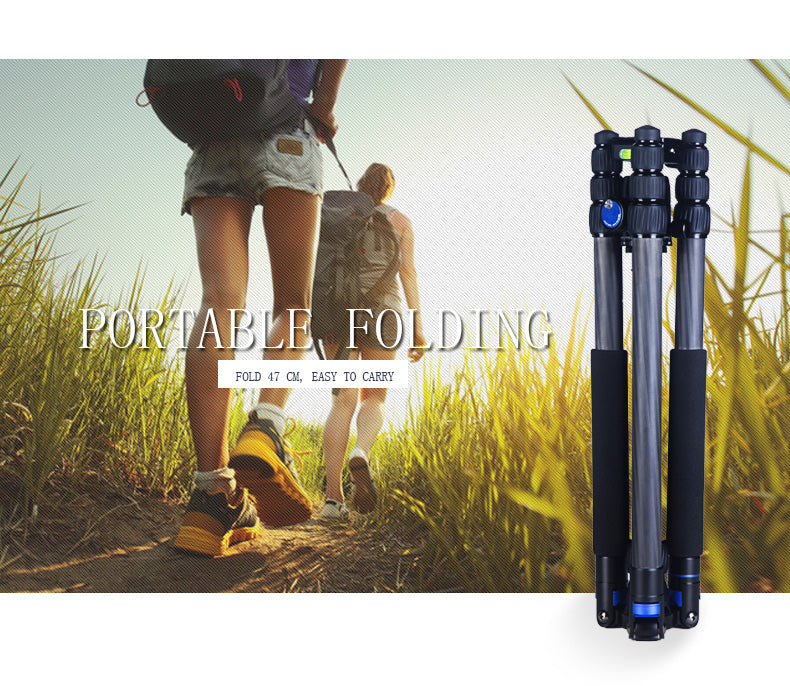 Manbily CZ-820 Professional Portable carbon fibre professional tripod
