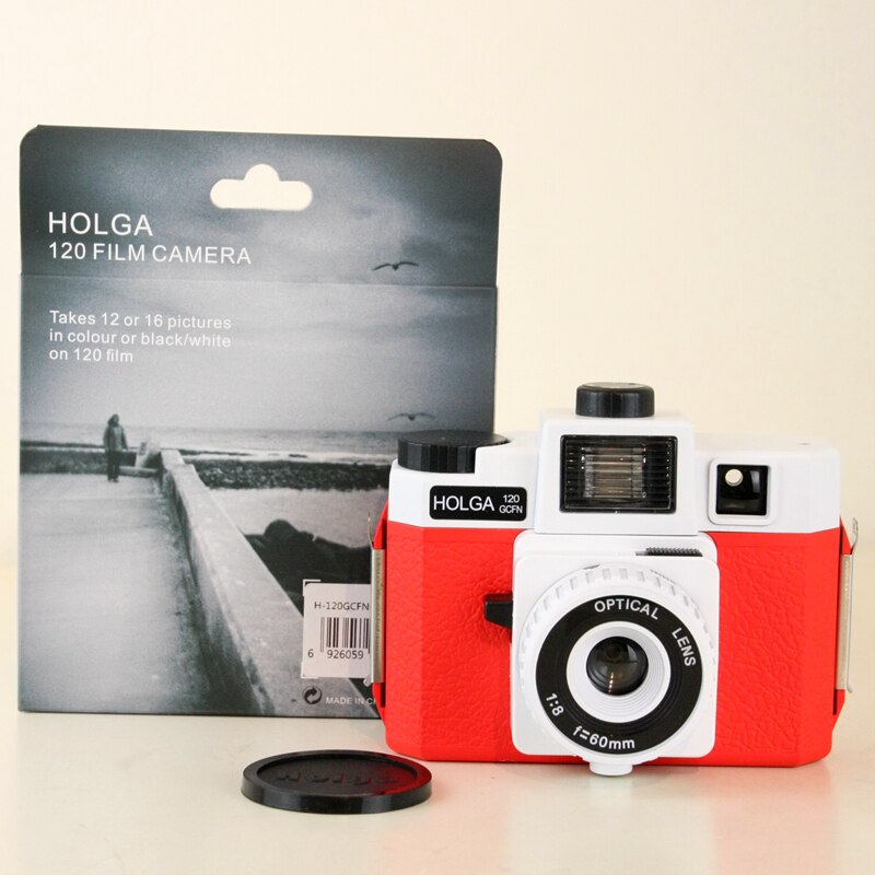Holga 120GCFN White/Red Medium Format Film Camera