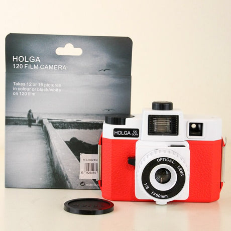 Holga 120GCFN White/Red Medium Format Film Camera