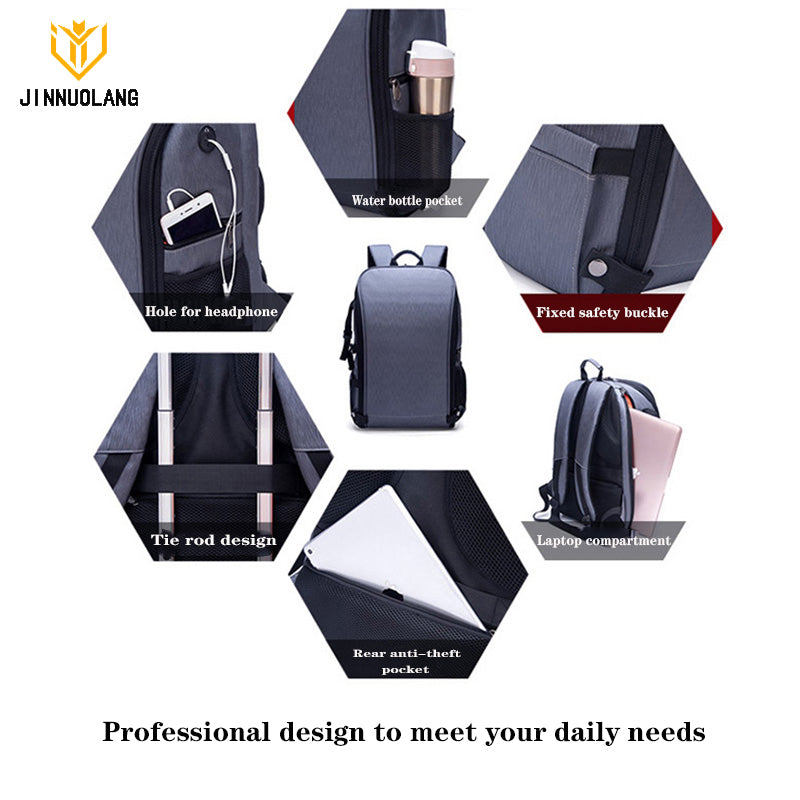 JINNUOLANG 7492 New Large Capacity DSLR Backpack
