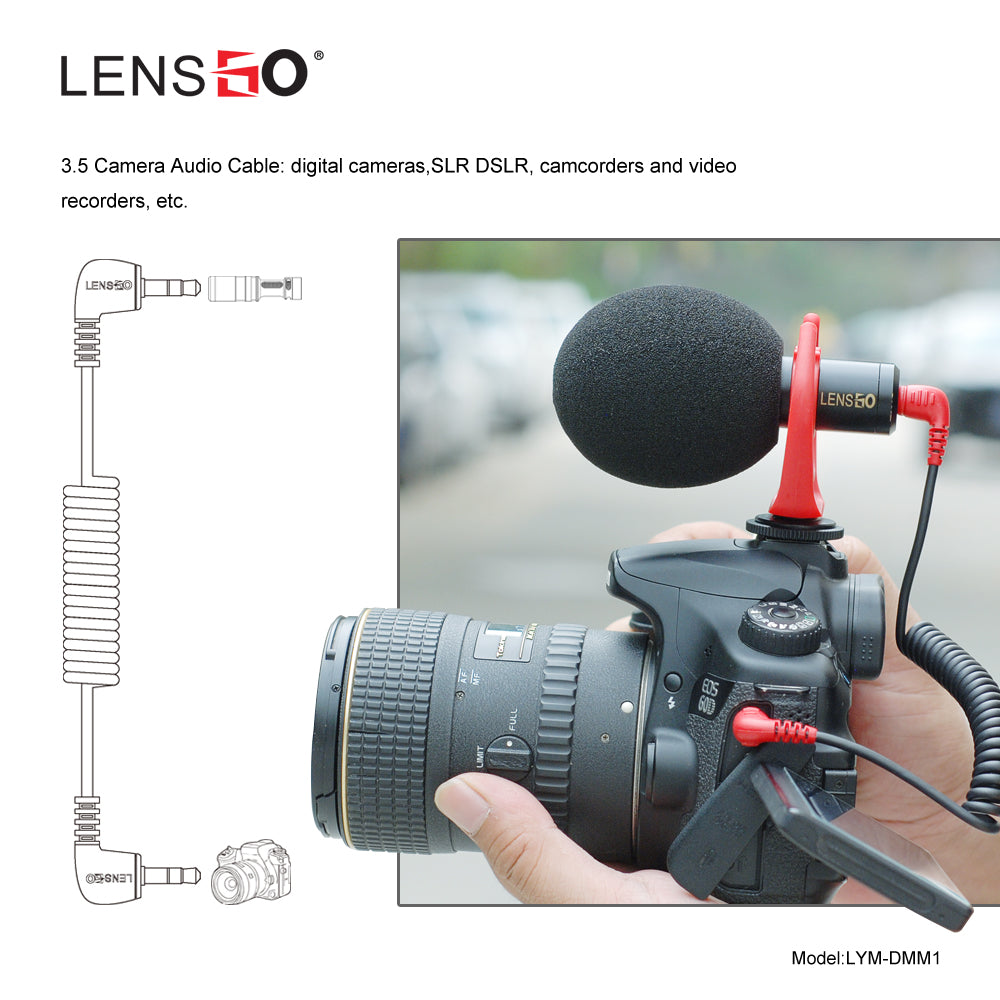 LENSGO DMM1 Mini Shotgun Microphone KIT With Tripod