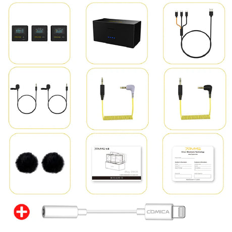 7RYMS iRay DW30 2.4G Dual-channel on-board Recording Wireless Microphone