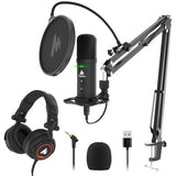 MAONO PM401 USB Cardioid Condenser Microphone Set