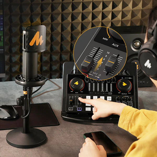 Maono AME2 Integrated Audio Production Studio Sound Card