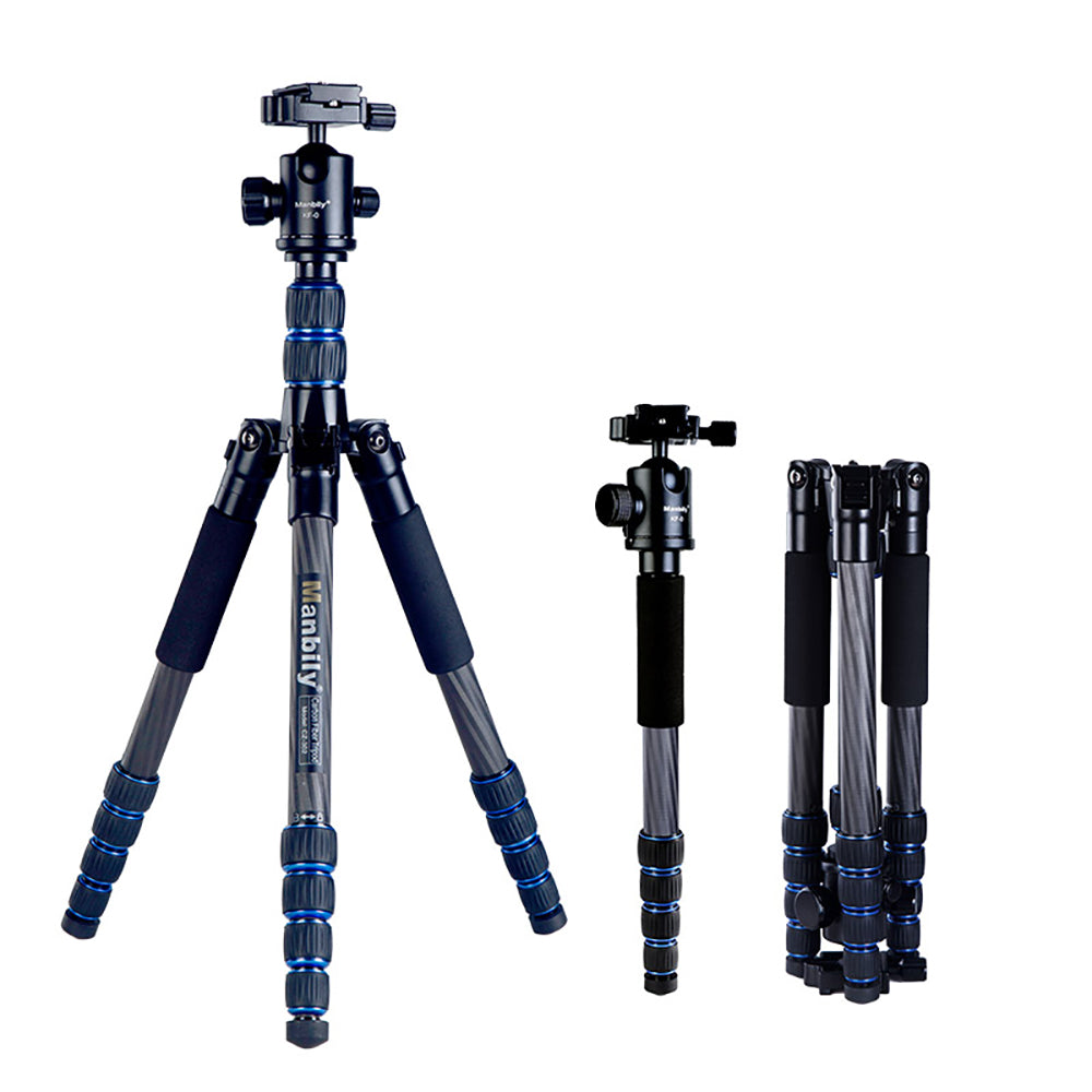 Manbily CZ-302 Professional Carbon Fiber Tripod Monopod