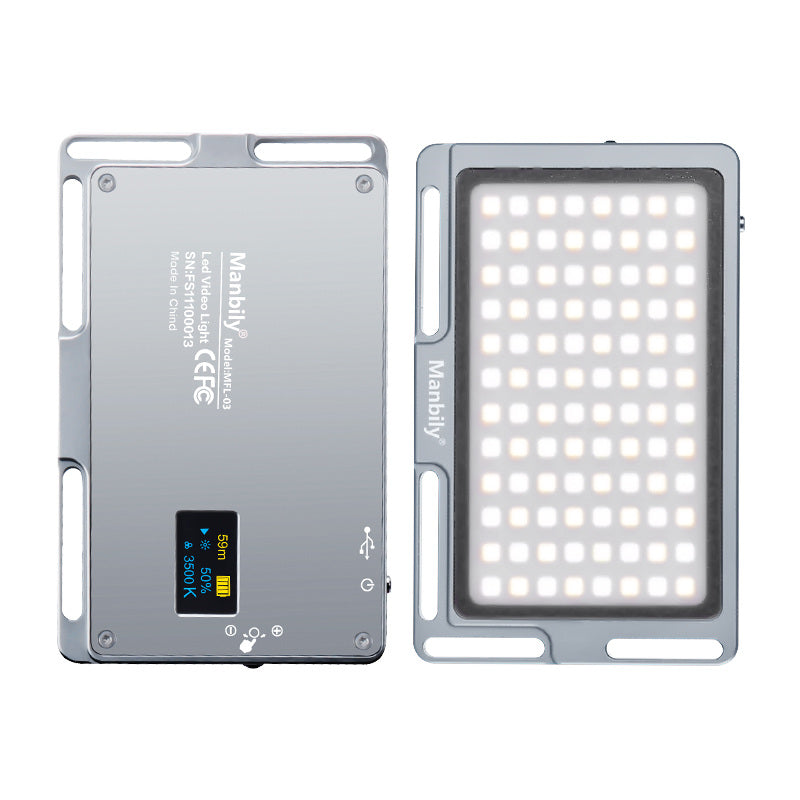 Manbily MFL-03 Photography 3500-5700K Mini LED Video Light