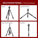 Manbily MC-284  68" Carbon Fiber Camera Tripod With 360° Ball Head