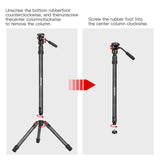 Manbily MPK-323 Professional video photo camera monopod stand with Fluid Video head